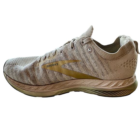 Brooks Bedlam 2 Running Sneaker Womens 9 Knit Mesh Gold Logo Gym Sporty Low Top - Picture 3 of 13